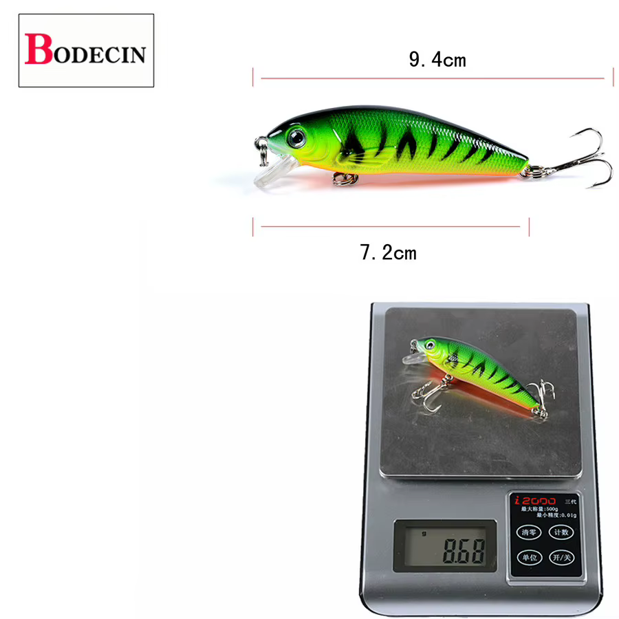 Señuelo Crankbait láser Minnow flotante con ojos 3D para lucio - imagen 5