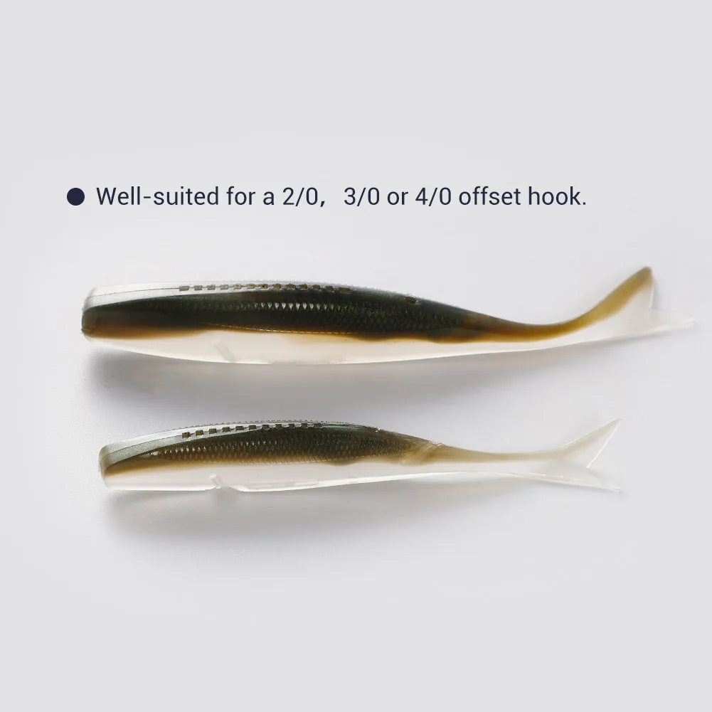 NOEBY Dardo Minnow Vinilo de Silicona para Lubina