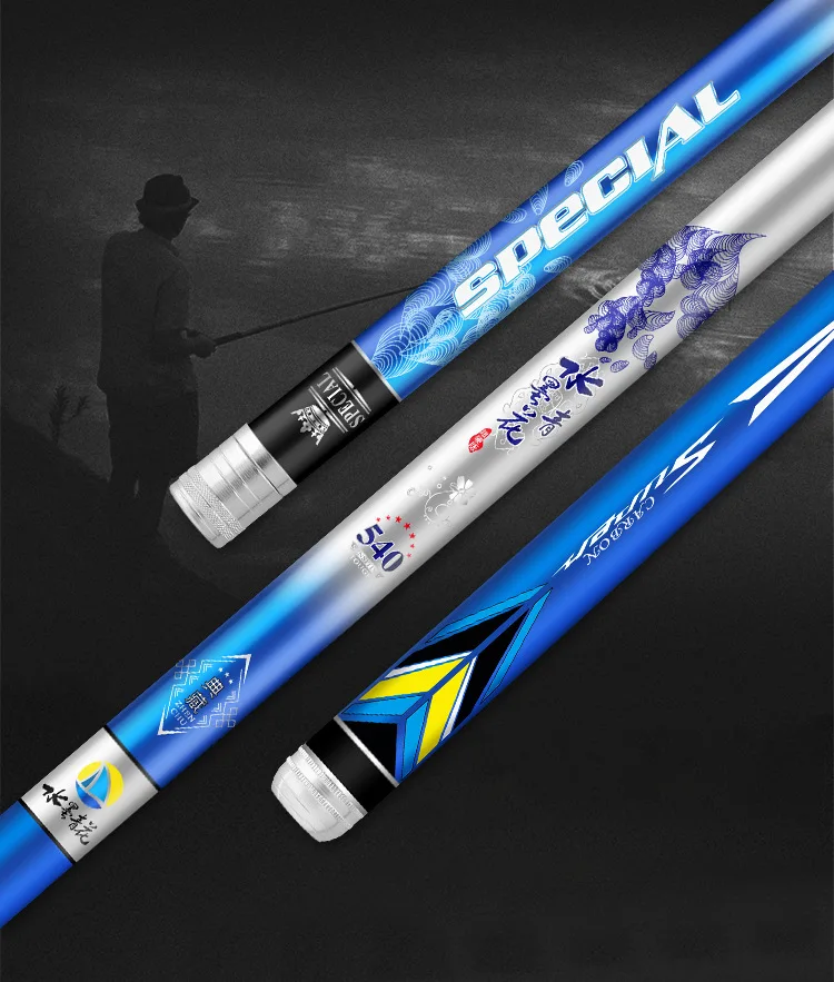 Detalle del mango antideslizante y anillos de guía