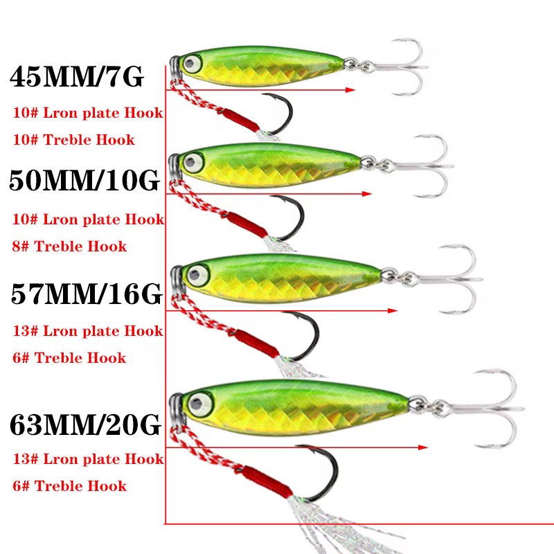 Spinner Spoon Metal Light 7g-20g – Señuelo para lubina y lucio - imagen 2