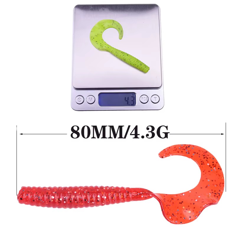 Wobbler Jigging 8cm – Señuelo silicona 4,3g para lubina y carpa - imagen 2