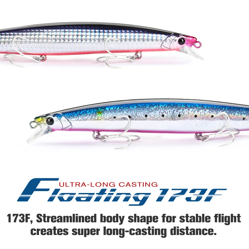 Señuelo Tsurinoya 173F – Minnow duro para agua salada - imagen 3