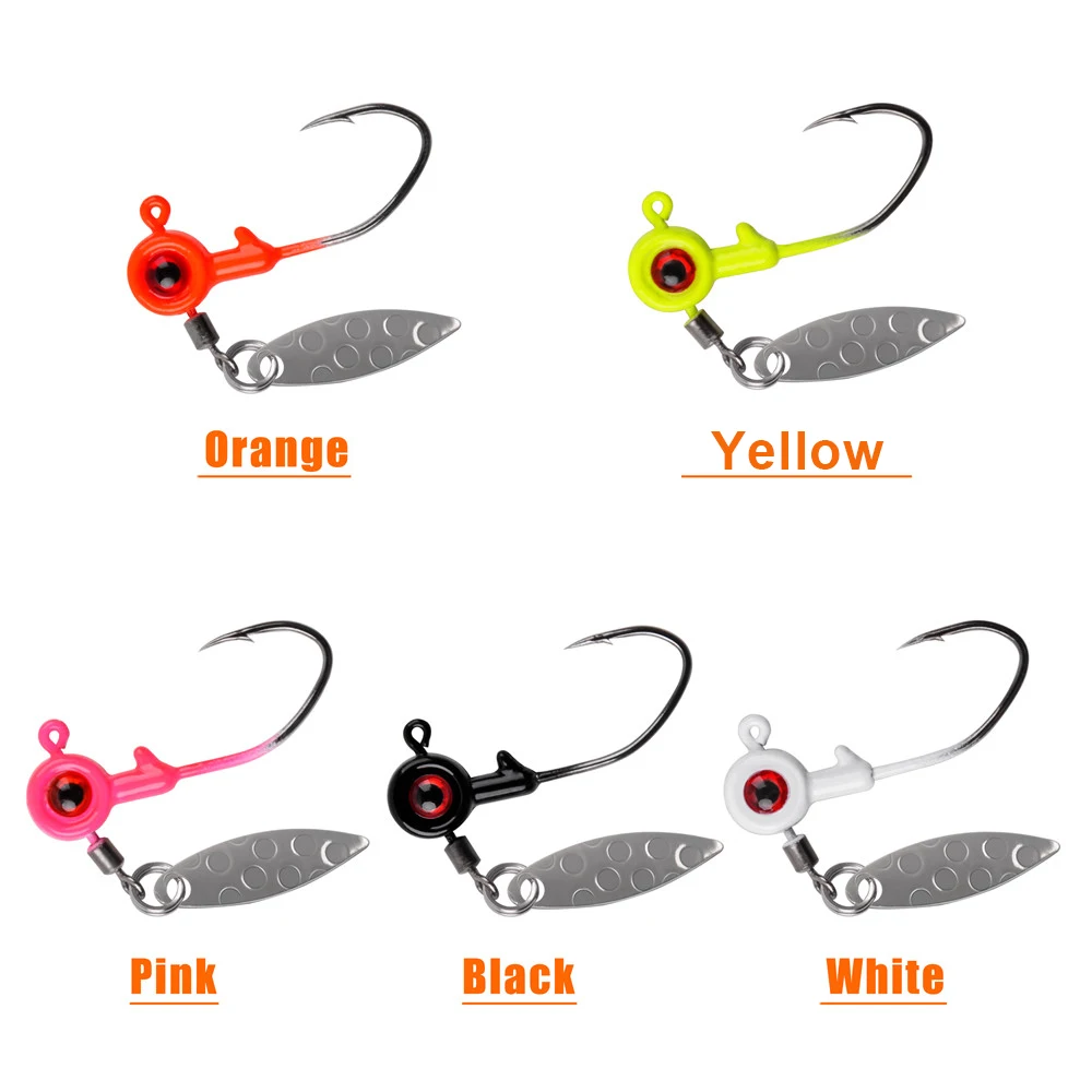 Jig Head Spinner para trucha – Ojos 3D realistas - imagen 3