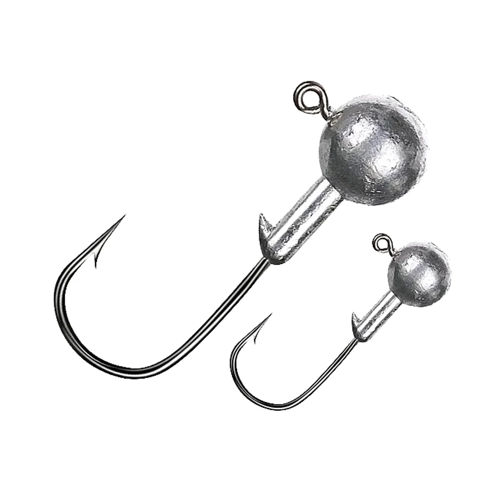 Anzuelos Jig Head con púas para pesca en mar de alta resistencia