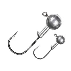 Anzuelos Jig Head con púas para pesca en mar de alta resistencia