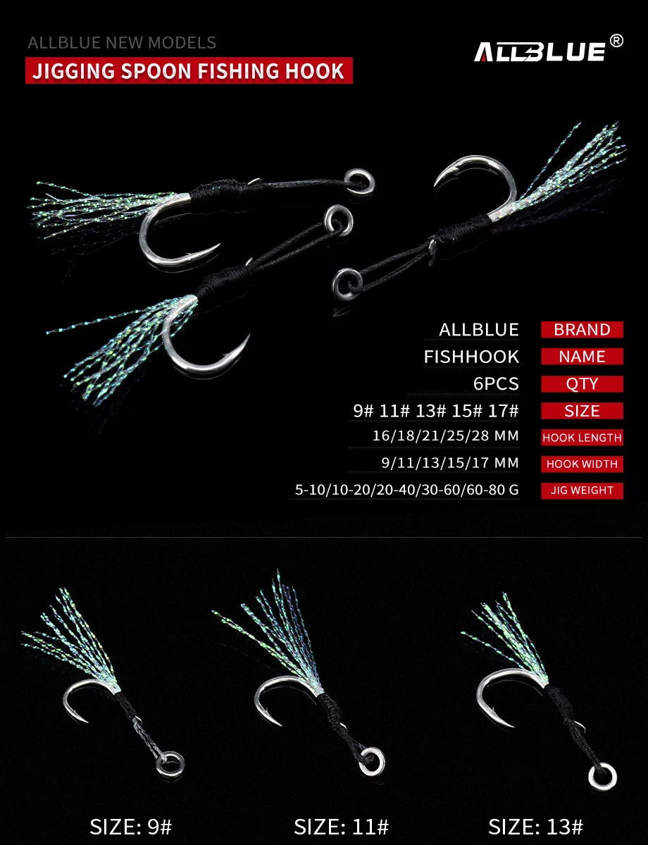 Anzuelo de metal con anillo sólido y línea PE