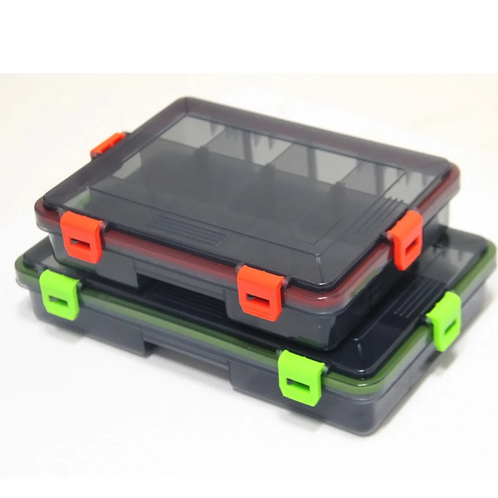 ILure Caja de aparejos de pesca con compartimentos 2 colores