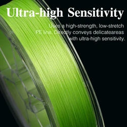 TSURINOYA Exceed hilo trenzado verde ultra suave de alta resistencia