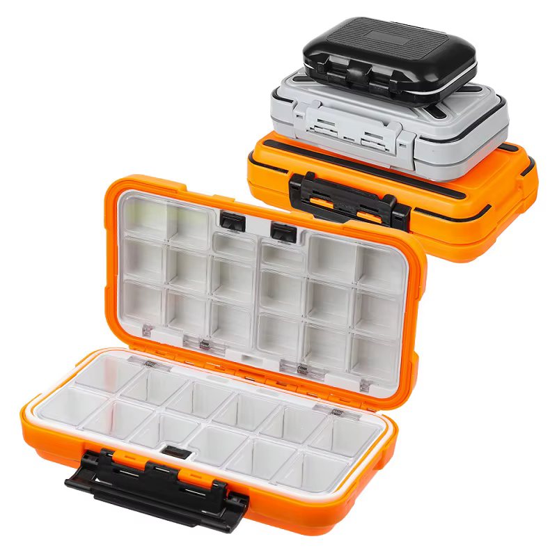Caja de aparejos impermeable para carpa con ganchos resistentes - imagen 4