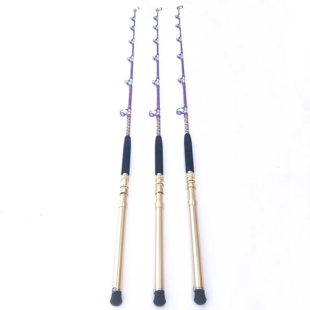Caña de carbono spinning para barco, depredadores, slow jigging