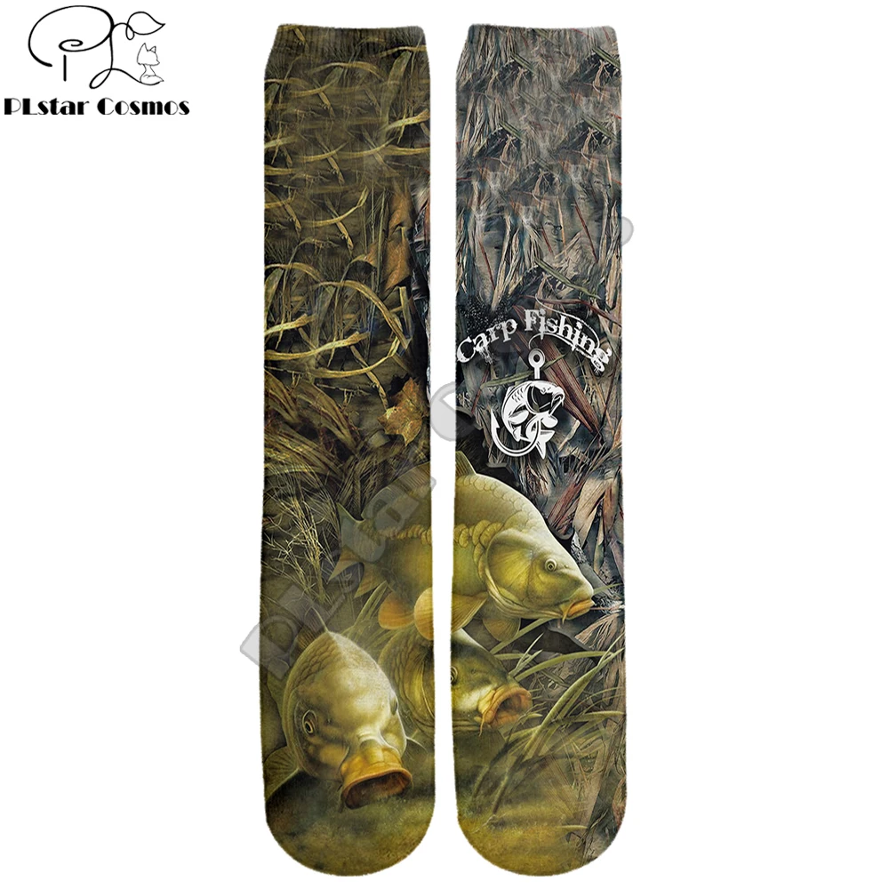 Calcetines pesca 3D PLstar Cosmos estampado carpa rodilla - imagen 3