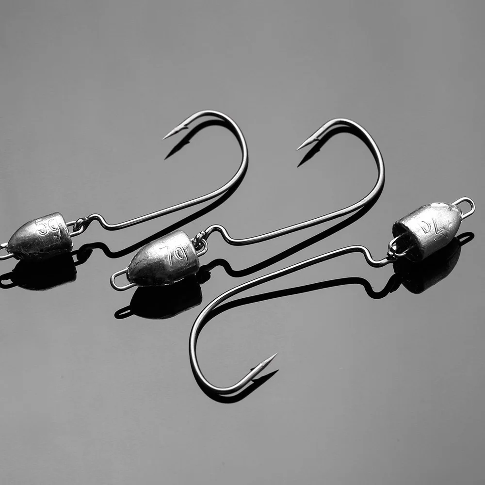 JOHNCOO anzuelos weedless lubina manivela oscilante - imagen 2