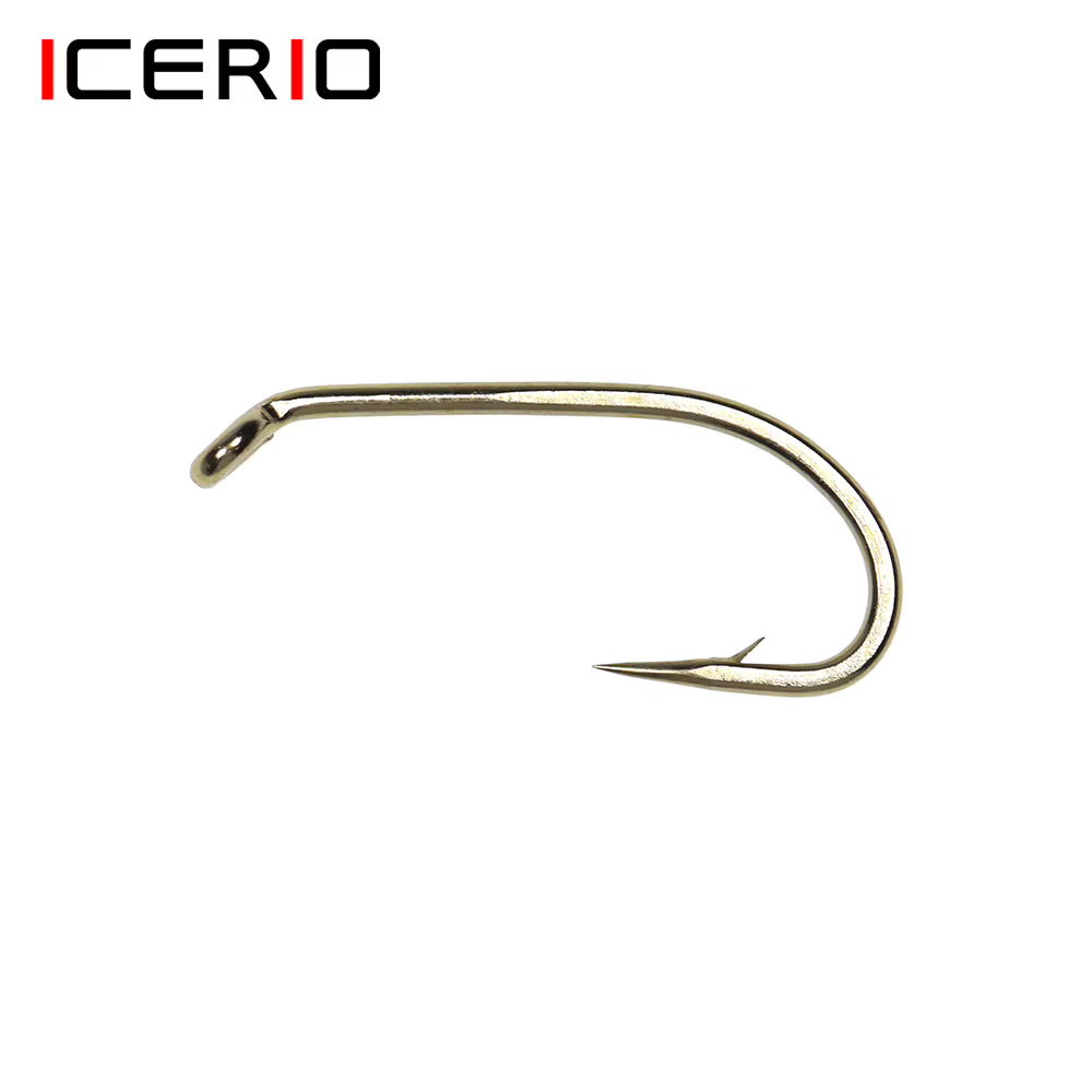 Anzuelo mosca forjado con micro púas para pesca – Vástago largo