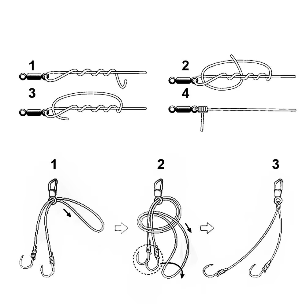 Torniquete de acero inoxidable para aparejos de pesca - imagen 4