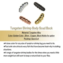Cuerpo de camarón tungsteno Scud WIFREO – Material para ninfa