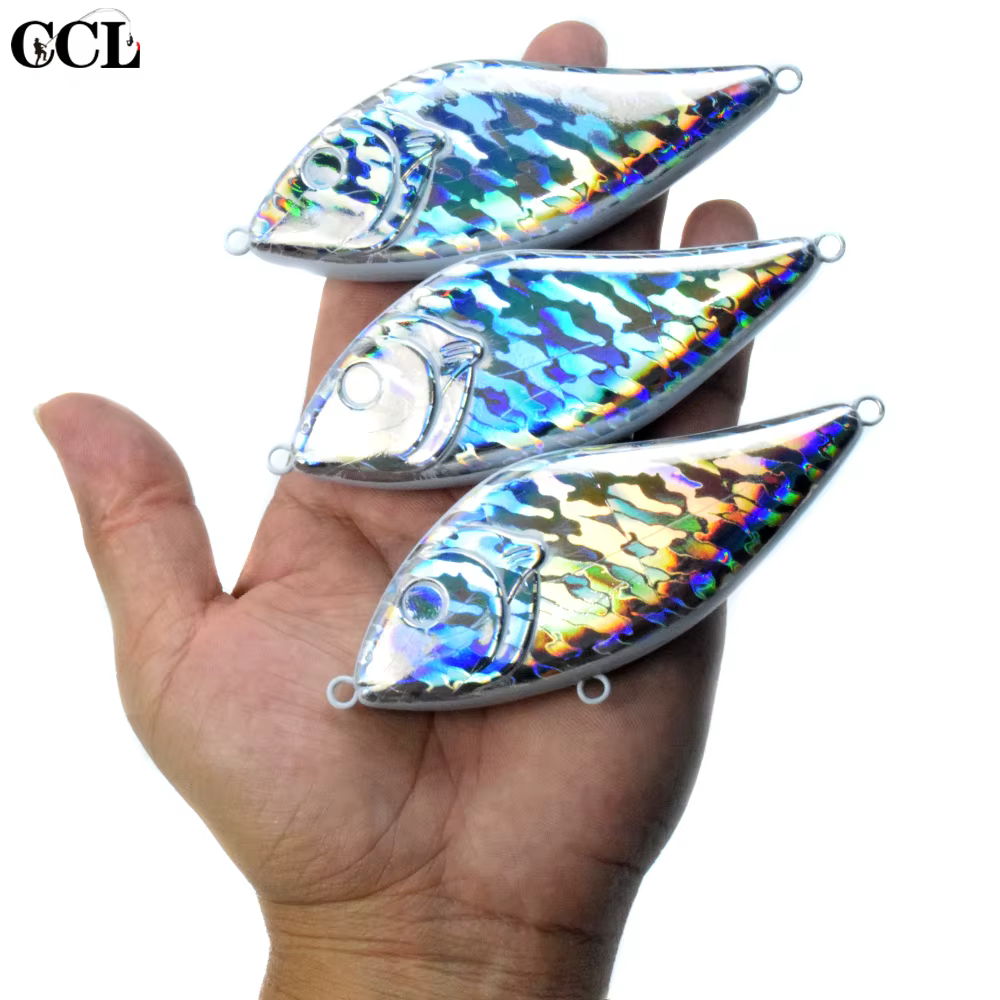Jerkbait CCLTBA Blanco para Lúcio – Planeador hundimiento lento 10cm 41g - imagen 2