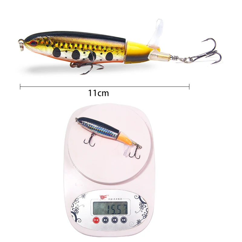 Señuelo Popper Artificial Whopper Popper 11cm Geer para pesca - imagen 4