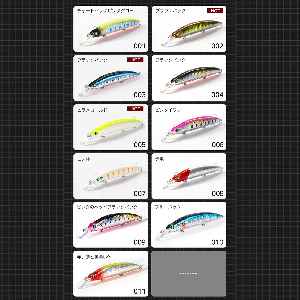 Hunthouse Floating Minnow Jerkbait flotante – Lances largos lubinas - imagen 2