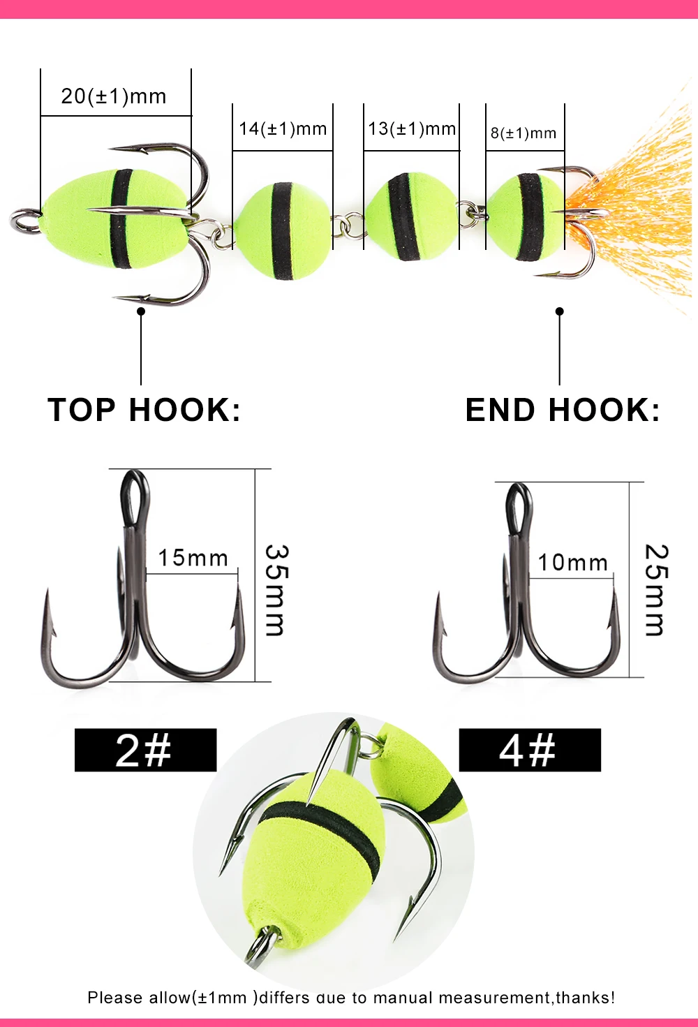 Swimbait FTK de 5,7g orientado a lucio