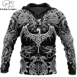Sudadera de pesca Dragón Tatuaje 3D – Capucha unisex transpirable