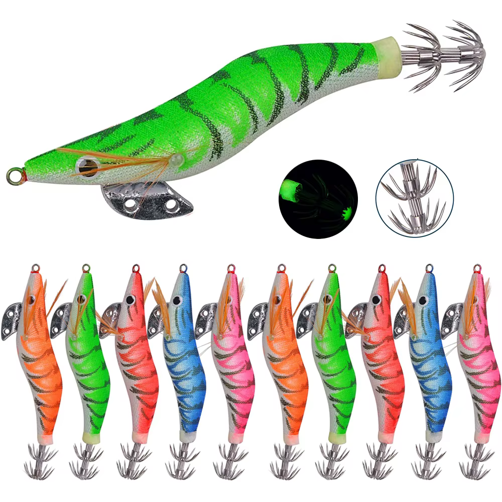 Squid Jig duro - Señuelo calamar para pulpo y sepia, acción rápida - imagen 3