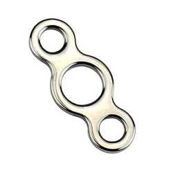 Anillo sólido de acero inoxidable 3 agujeros para pesca