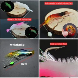Swimbait blando luminoso 8cm/5g – Señuelo para lubina, trucha y salmón