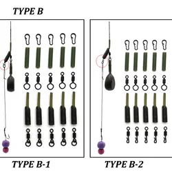 Kit D Rig Chod para Carpa con Ganchos, Alineadores y Giro Rápido