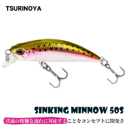 TSURINOYA DW63 Crankbait minnow duro – Señuelo artificial 50mm