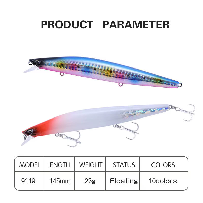 Señuelo tungsteno Black Bass – Lance largo para agua salada - imagen 3