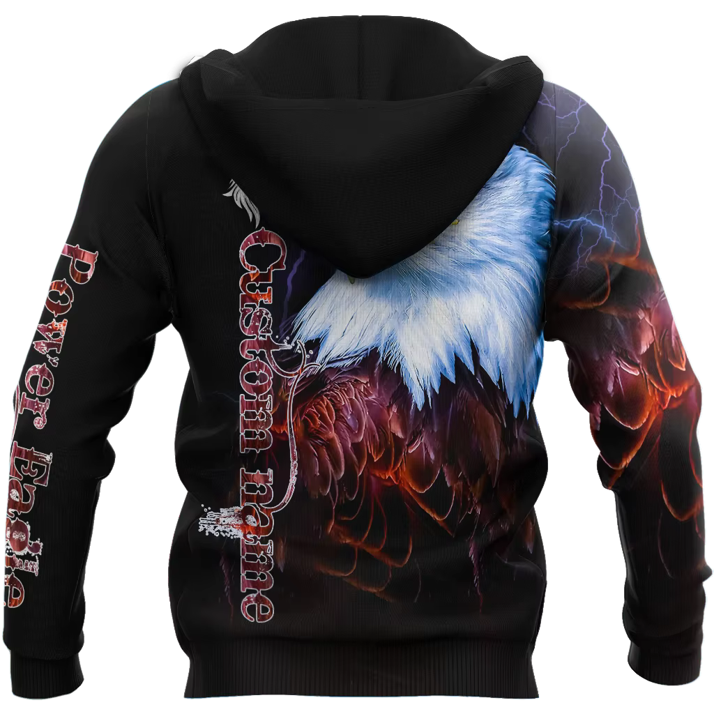 Sudadera 3D personalizable KJ520 – Diseño águila para pesca - imagen 3
