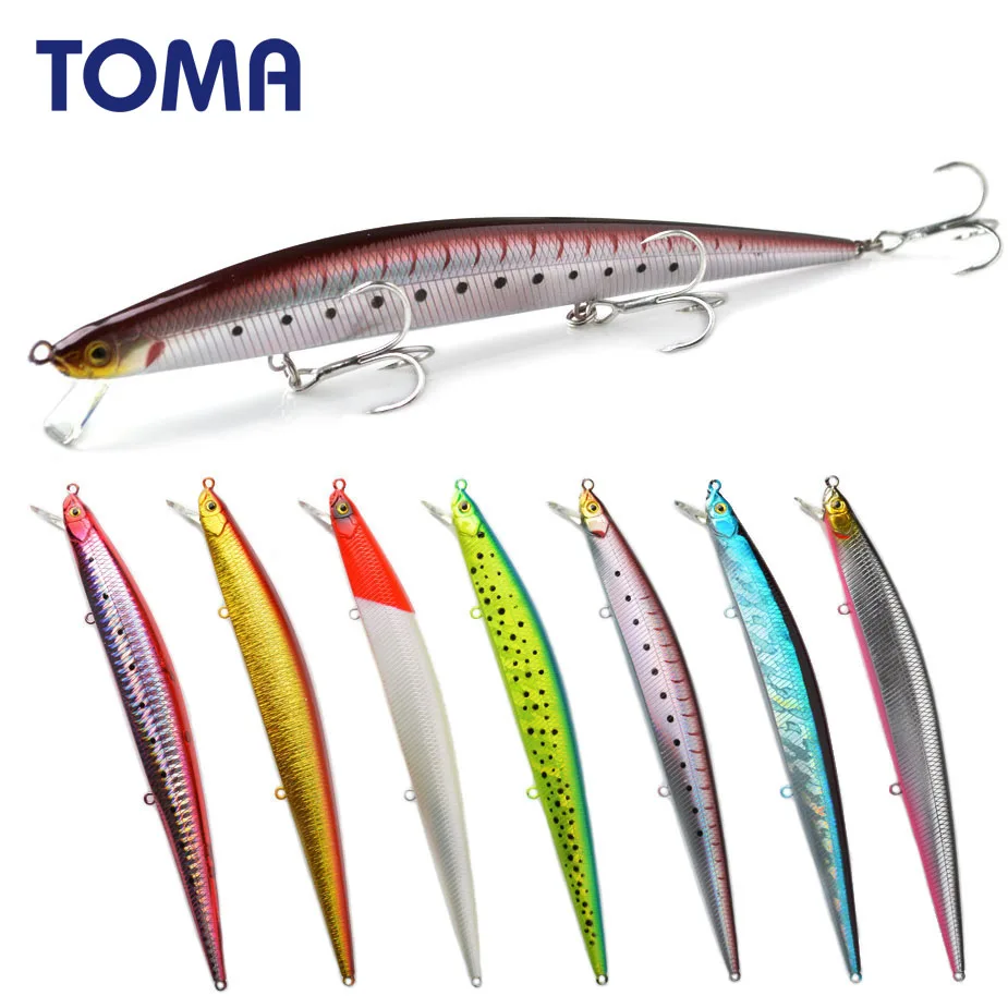Wobbler Minnow Crankbait para Lucio Toma – anzuelo flotante lento