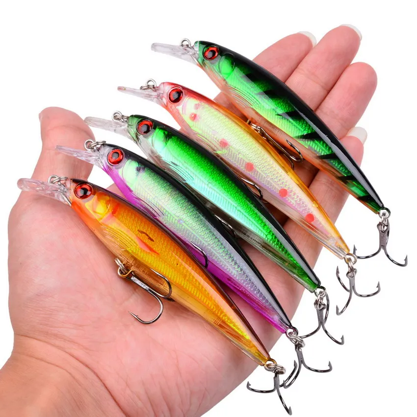 Señuelo Minnow wobbler flotante 11cm 13,5g – Ojos 3D