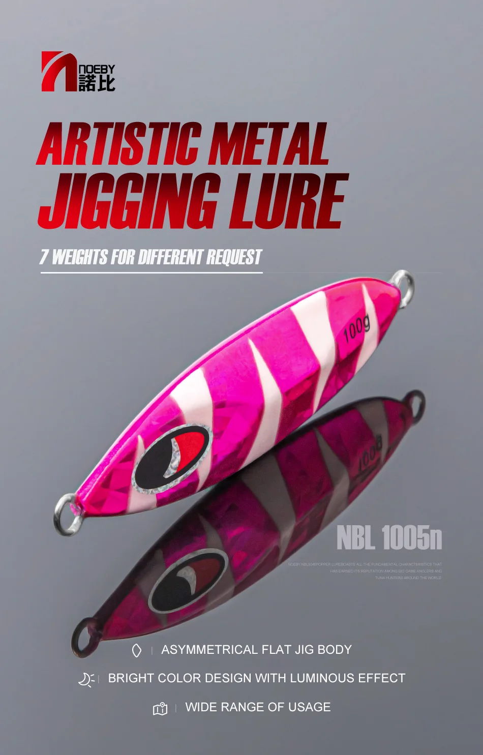 Señuelo NOEBY visto lateral