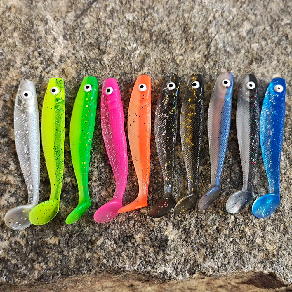Sibico Señuelo Lubina Vinilo Ojos 3D para pesca en agua salada - imagen 4