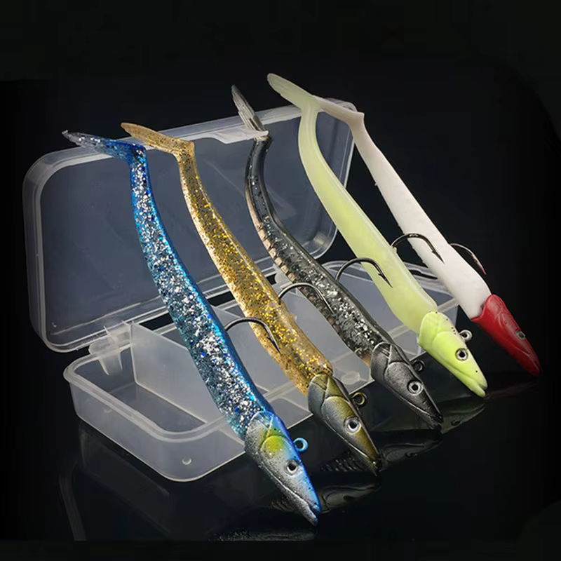 Señuelos blandos con cabeza de jig para lubina – 11cm 22g