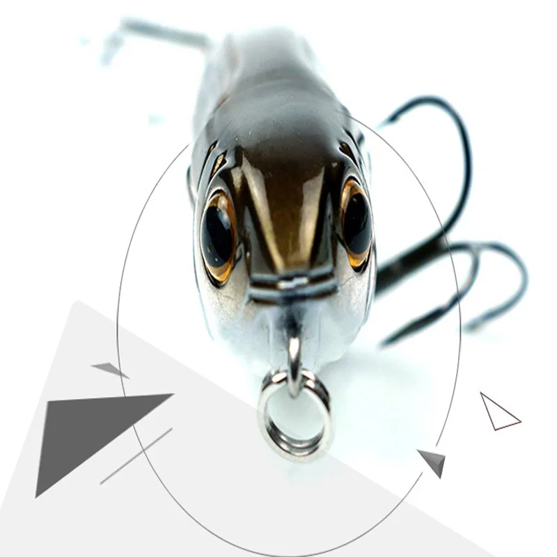 Señuelo de pesca tipo stickbait con ojo 3D y acabado realista