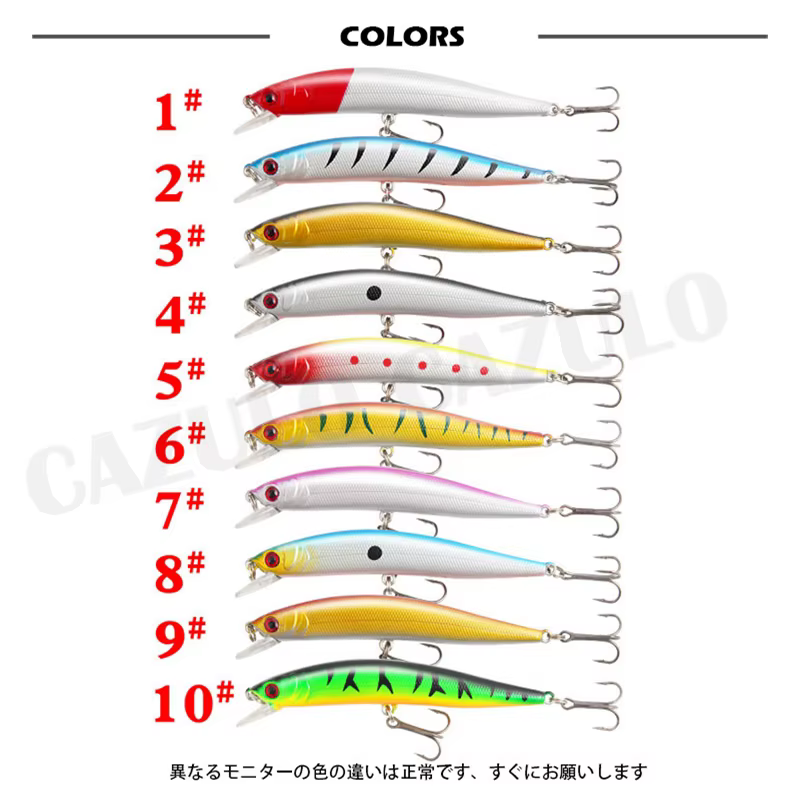 Minnow Flotante 10cm 1,6g - Señuelo artificial 0,5-8,3m - imagen 3