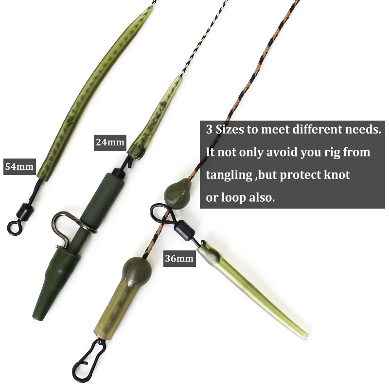 Accesorios anti enredos para Ronnie Rig de carpa – Mangas y alineador - imagen 5
