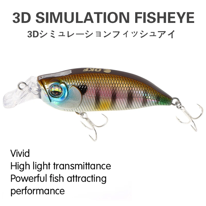 Swimbait Mini Crankbait Minnow Wobblers 57 mm – Cebo duro de pesca - imagen 3