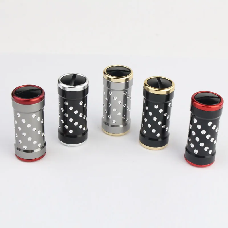 Vista frontal de perillas EKFan de aluminio