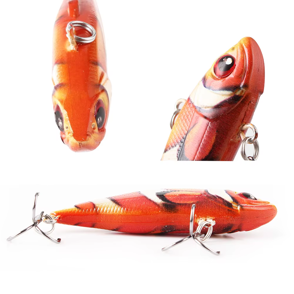NGB VIB Wobbler vibratorio ojos 3D para Lucio – Anzuelo triple - imagen 5