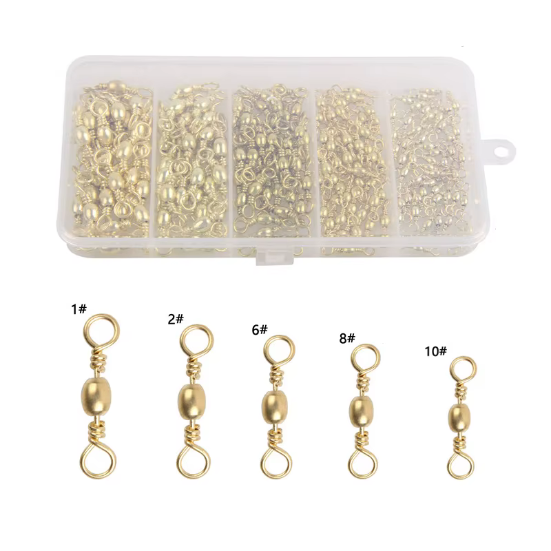 Argollas Giratorias Swivel Doradas 1-10 para Pesca Mar - imagen 2