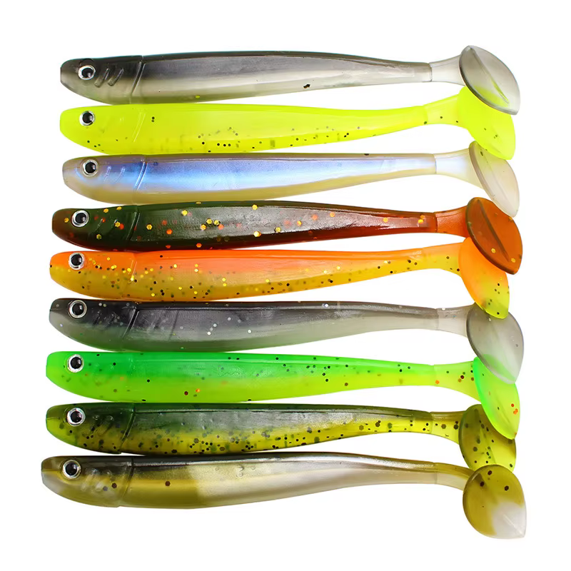 Señuelo swimbait cola en T bicolor 10,5 cm - imagen 3