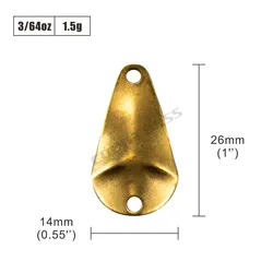 Cucharas COUNTBASS Latón Blanco – Cucharas giratorias para trucha y salmón