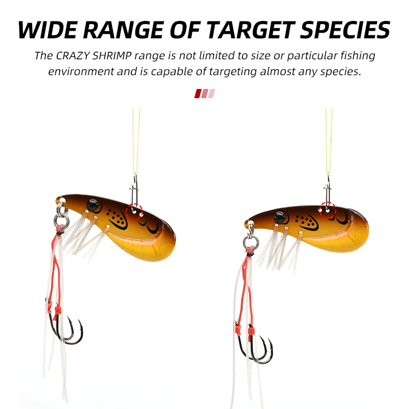Señuelo artificial ALLBLUE Shrimp tipo gamba para pesca - imagen 3