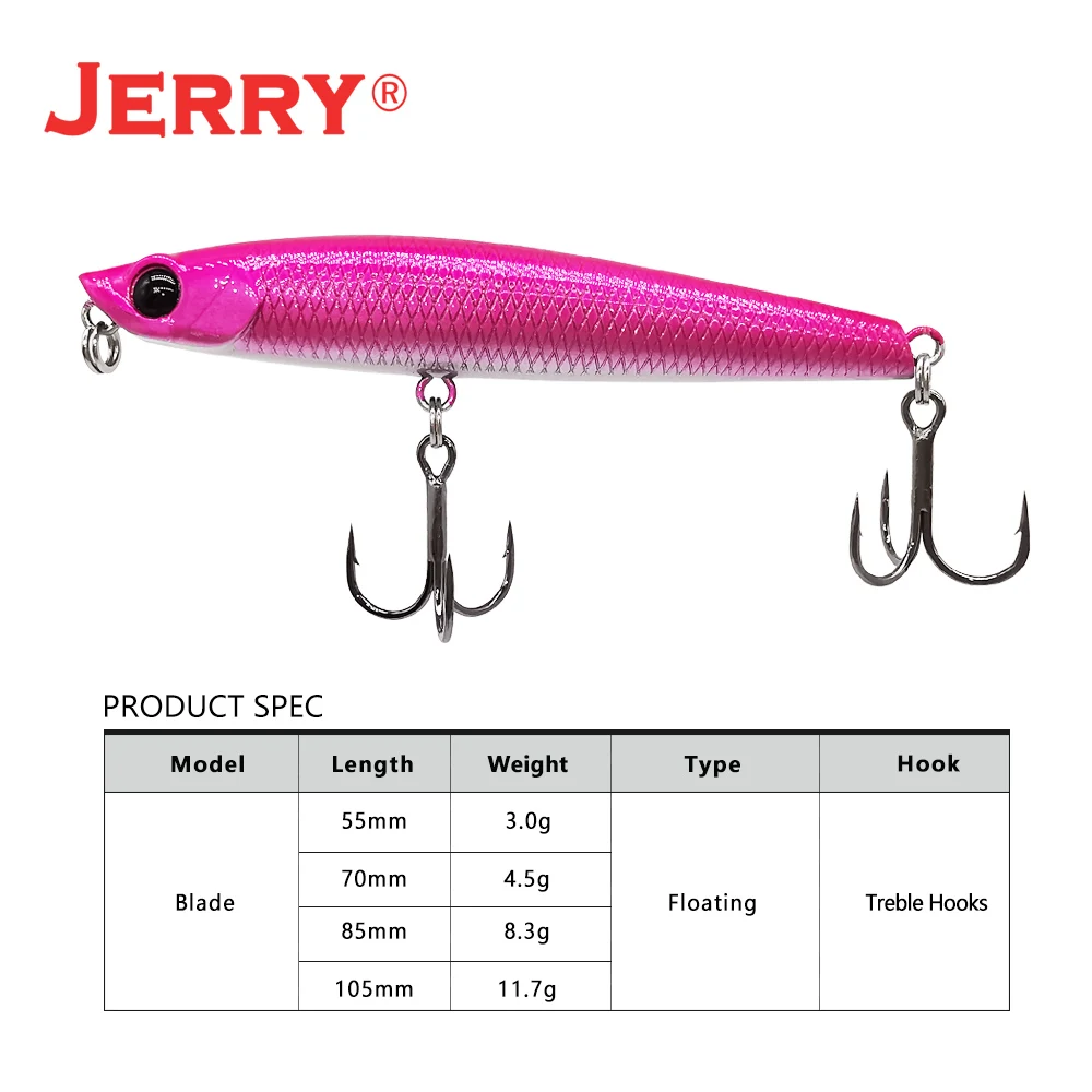 Jerry Señuelo Flotante UV - Duro para Pesca en Playa y Océano - imagen 3