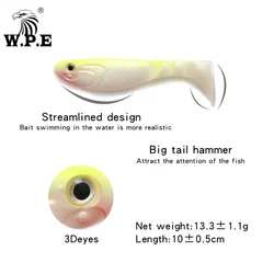 W.P.E Crankbait – Cebo silicona nadar 5 uds