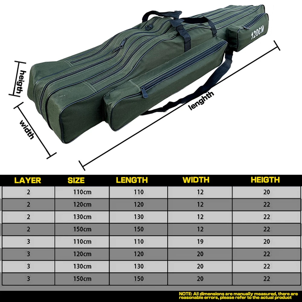 Funda para cañas de pescar – 3 capas – Resistente - imagen 2