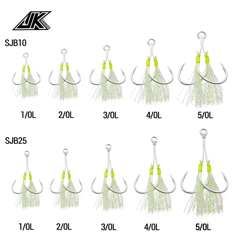 Anzuelos Doble Jig Slow Jigging - Luminosos Agua Salada - imagen 4